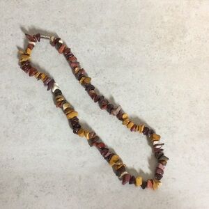 Earth tone stone necklace